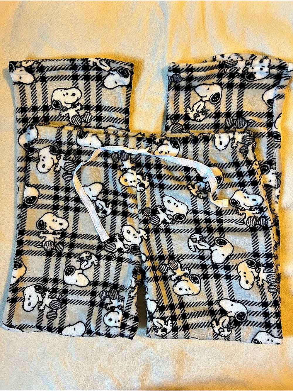 Peanuts Plaid Pajama Bottoms Size Large NWT - Picture 4 of 4